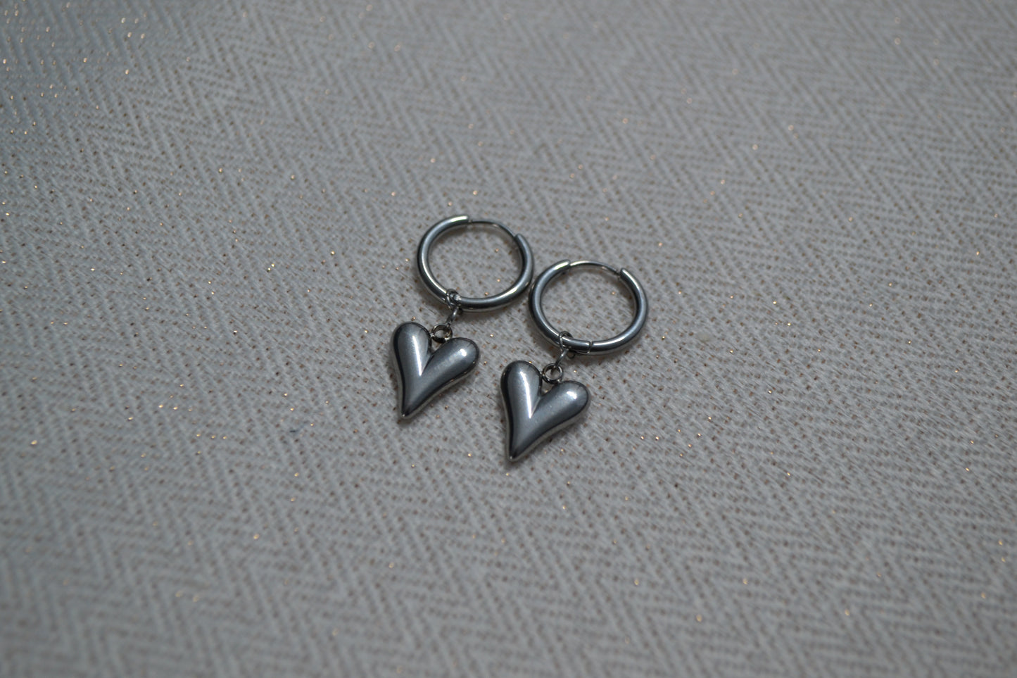 Hart Oorbellen Zilver