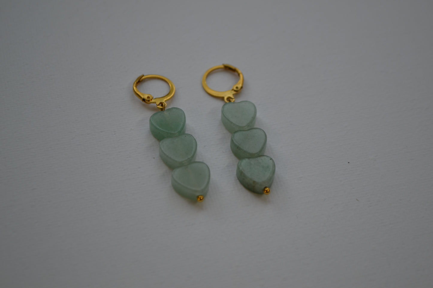 Turquoise Heart Trio Oorbellen