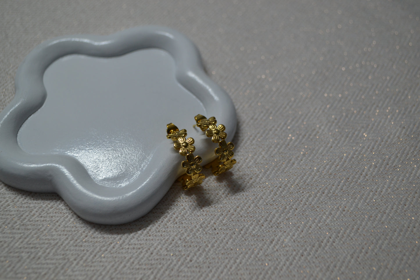 Flowerfield Oorbellen Goud