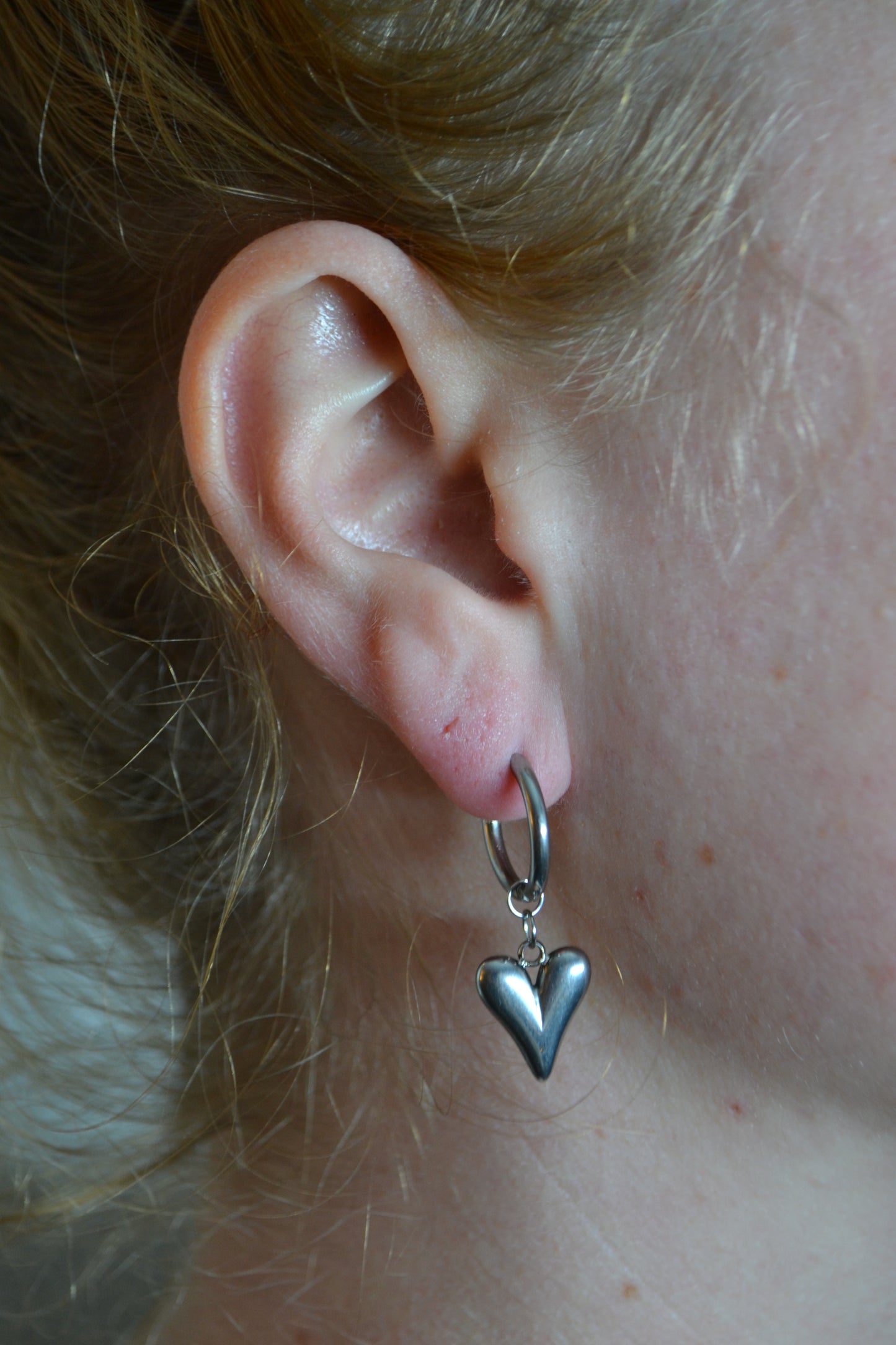 Hart Oorbellen Zilver