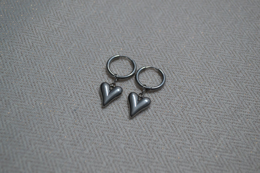 Hart Oorbellen Zilver