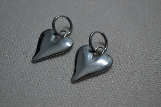Love Heart Oorbellen Zilver