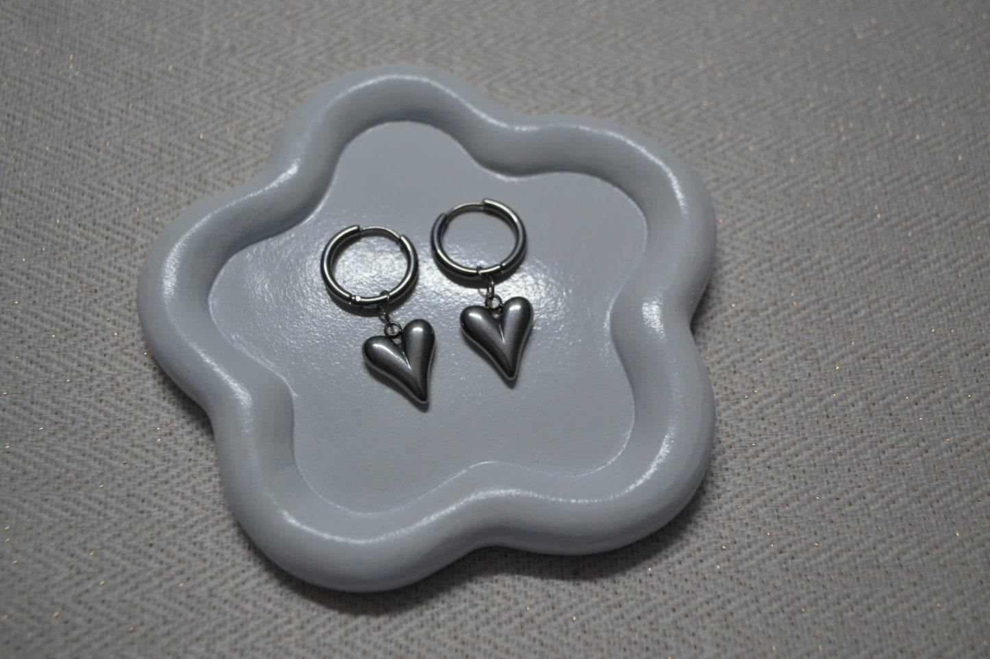 Hart Oorbellen Zilver