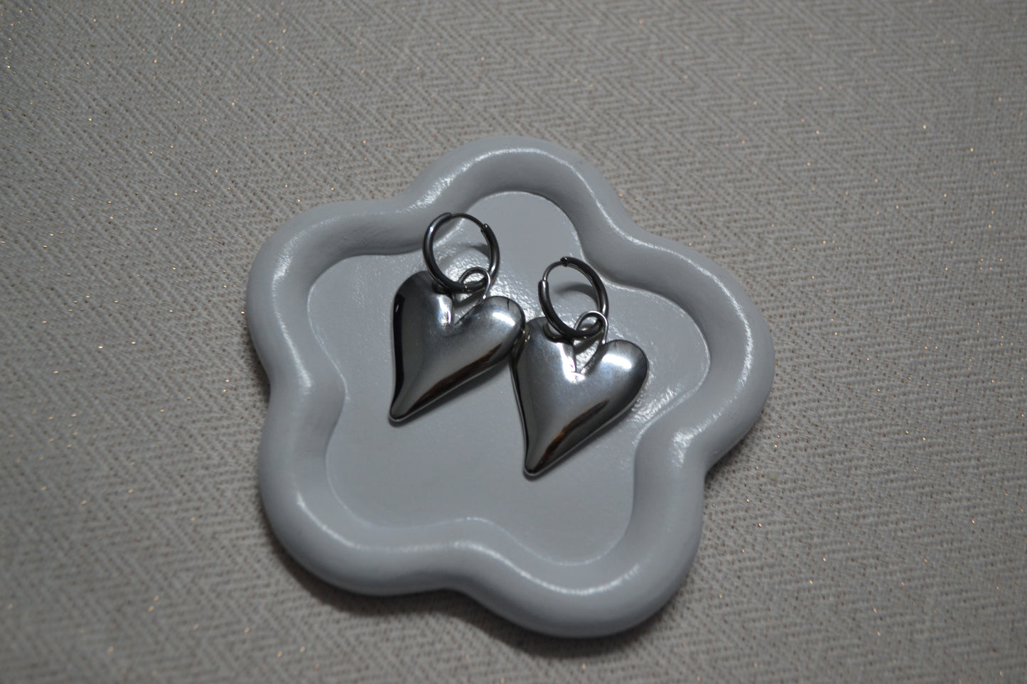 Love Heart Oorbellen Zilver