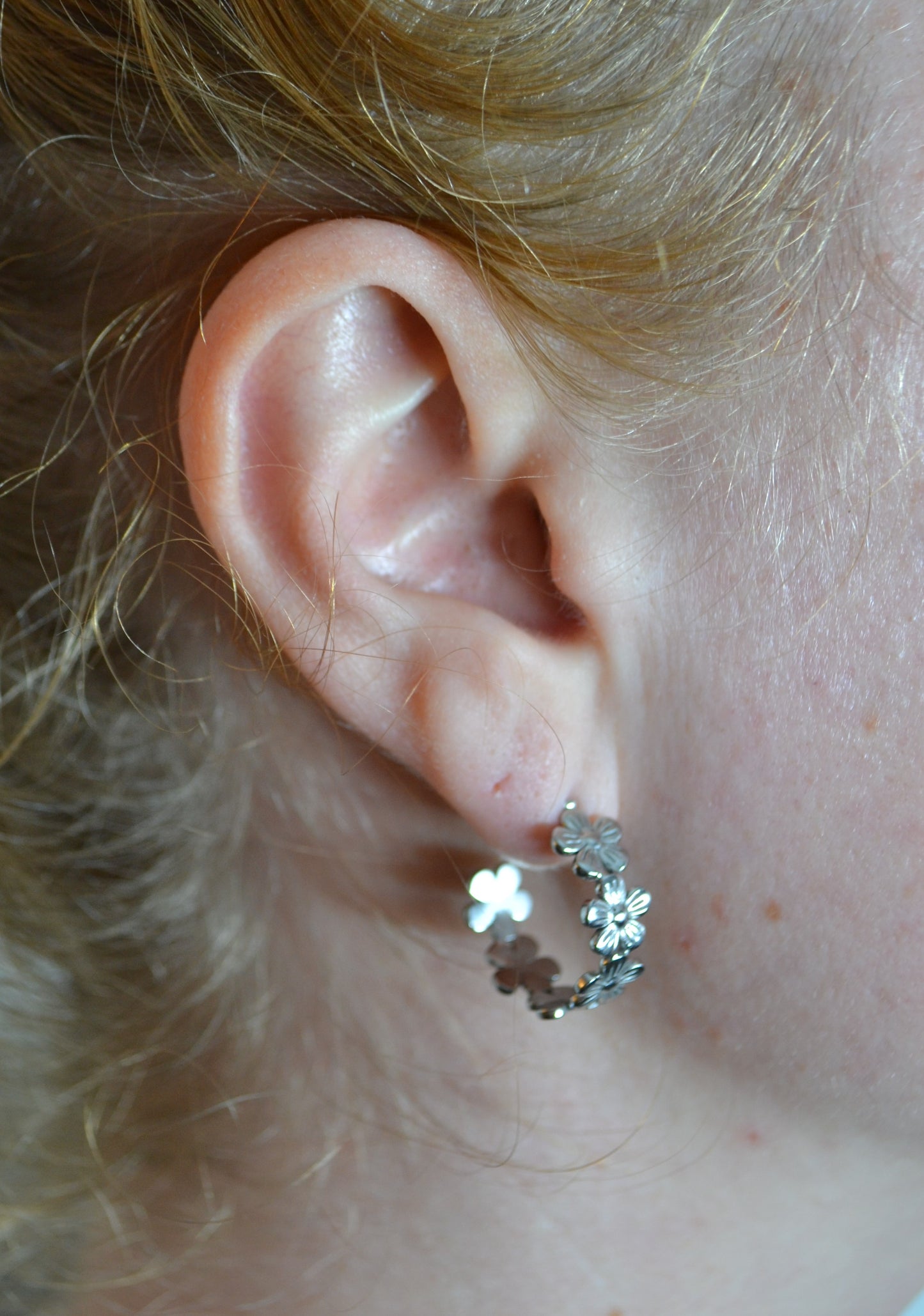 Flowerfield Oorbellen Zilver