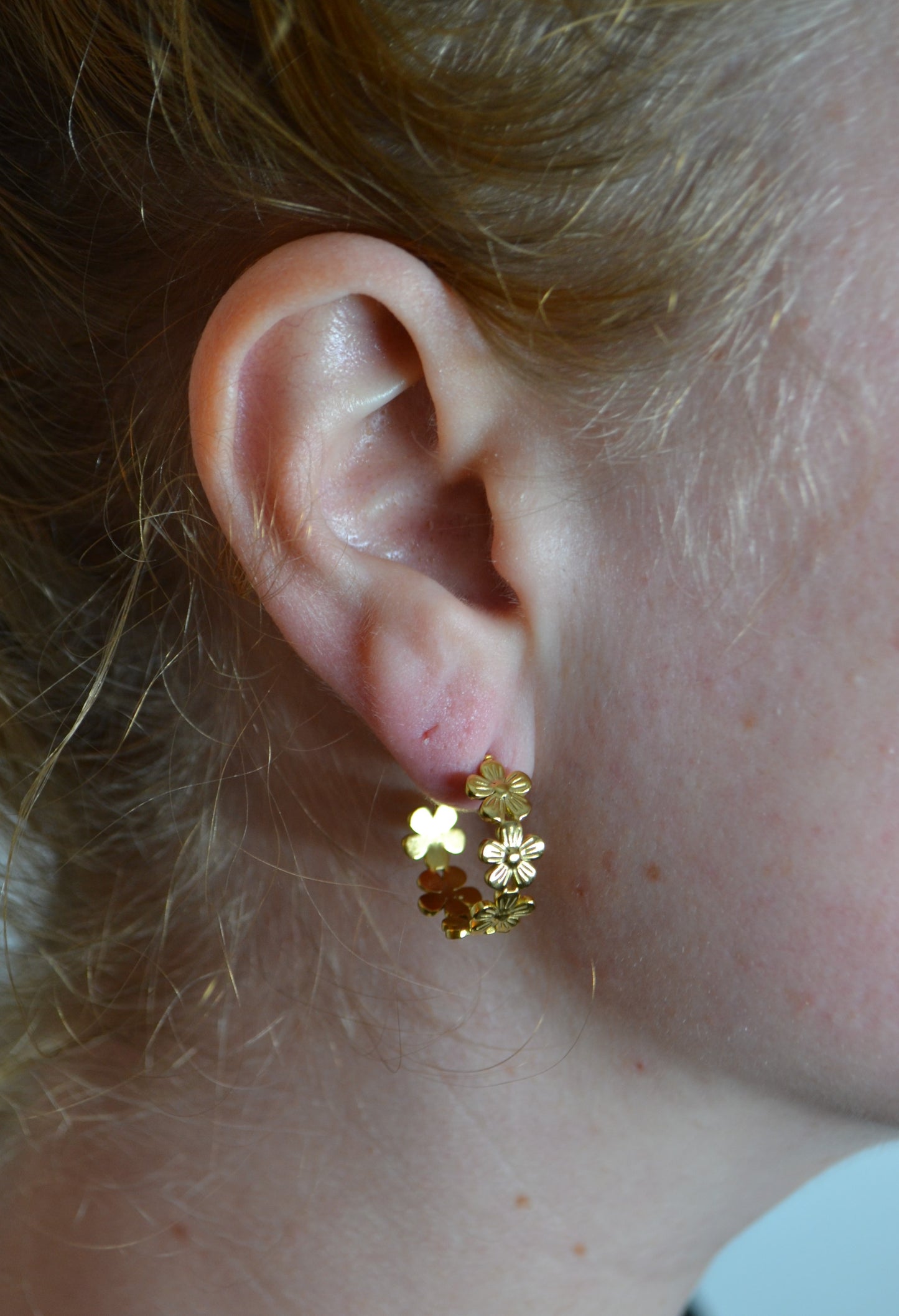 Flowerfield Oorbellen Goud